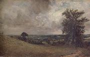 John Constable West End Field,Hampstead,noon painting